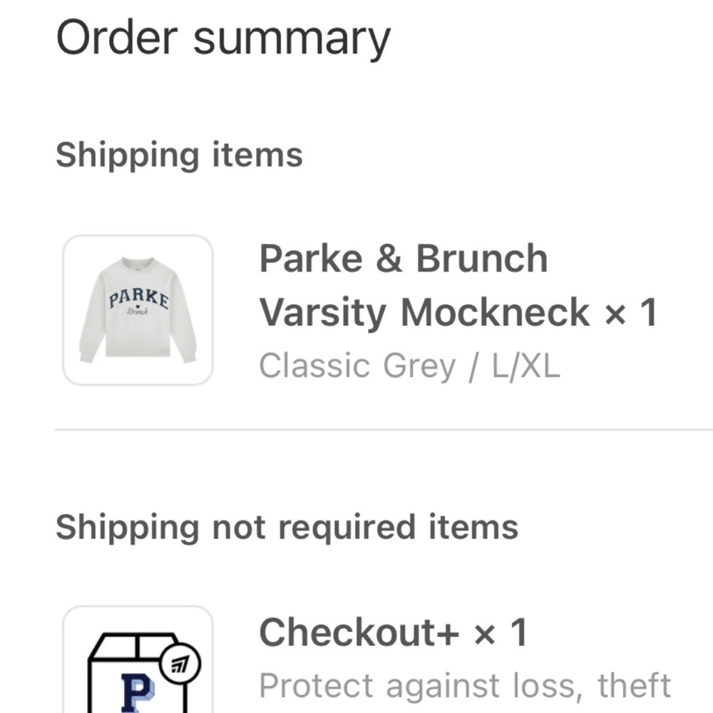 Parke & Brunch Varsity Mockneck L/XL - Picture 3 of 3